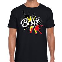 Belgie t-shirt spetter zwart voor heren