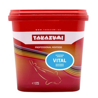 Takazumi Vital Koi Voer - 2500gr voor Winter Weerstand & Vitaliteit - Professioneel Koivoer