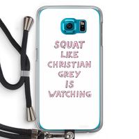 Christian Grey: Samsung Galaxy S6 Transparant Hoesje met koord