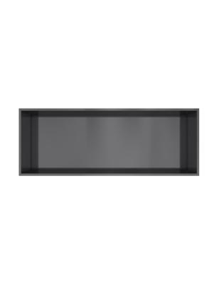 Hotbath &MORE Inbouwnis 30x80x10cm Geborsteld Zwart PVD