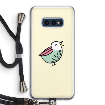 Birdy: Samsung Galaxy S10e Transparant Hoesje met koord