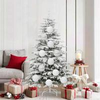 Kerstbal Set 9 pcs Wit