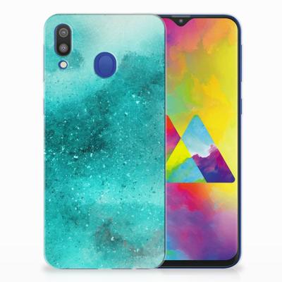 Smartphone hoesje Samsung Galaxy M20 (Power) Painting Blue