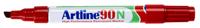 Viltstift artline 90 schuin 2-5mm rood