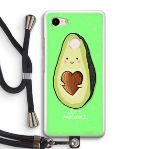 Avocuddle: Pixel 3 Transparant Hoesje met koord