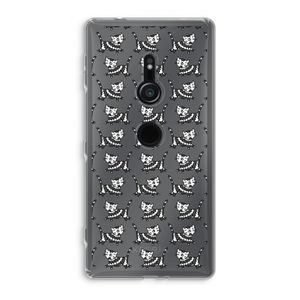Zwarte poes: Sony Xperia XZ2 Transparant Hoesje