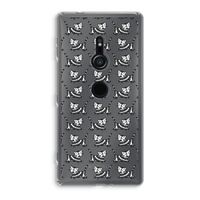 Zwarte poes: Sony Xperia XZ2 Transparant Hoesje
