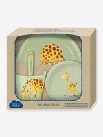 Cadeauset vaatwerk voor baby GIRAFFE DIE SPIEGELBURG meerkleurig