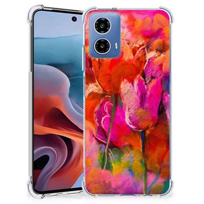 Back Cover Motorola Moto G34 Tulips Back Cover Motorola Moto G34 Tulips