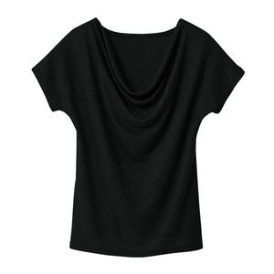 Shirt met watervalhals, lagune 36/38