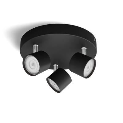 Philips Zwarte led plafondspotStar 3-lichts - 929003205301