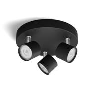 Philips Zwarte led plafondspotStar 3-lichts - 929003205301