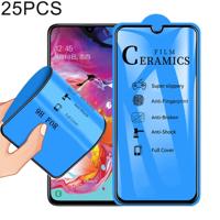 25 stuks 2.5 D volledige lijm volledige cover keramiek film voor Galaxy A70