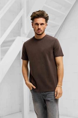 Dadado Bambu T-Shirt Heren Bruin - Maat S - Kleur: Bruin | Soccerfanshop