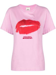 ISABEL MARANT t-shirt Yates à imprimé graphique - Rose