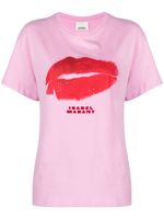 ISABEL MARANT t-shirt Yates à imprimé graphique - Rose