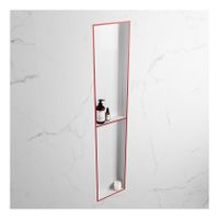 Wandnis Solid Surface Easy | In- en opbouw | 30x90x8 cm | 2 vakken | Fire/Talc