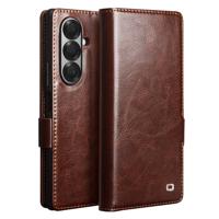 Qialino Samsung Galaxy Z Fold 7 hoesje - Leren bookcase - Donkerbruin Qialino Samsung Galaxy Z Fold 7 hoesje - Leren bookcase - Donkerbruin