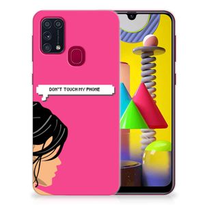 Samsung Galaxy M31 Silicone-hoesje Woman Don't Touch My Phone