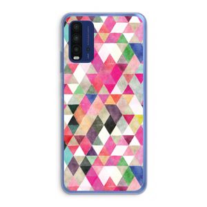 Gekleurde driehoekjes: Xiaomi Redmi 9T Transparant Hoesje