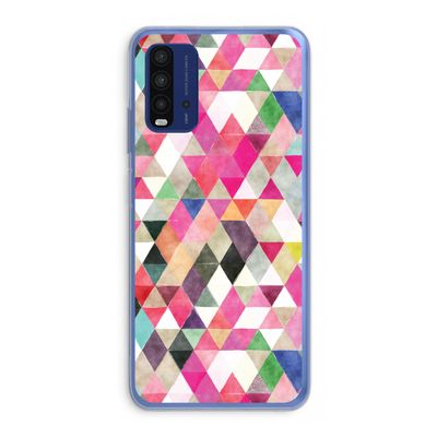 Gekleurde driehoekjes: Xiaomi Redmi 9T Transparant Hoesje