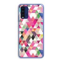 Gekleurde driehoekjes: Xiaomi Redmi 9T Transparant Hoesje