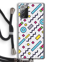 8-bit N°8: Samsung Galaxy Note 20 / Note 20 5G Transparant Hoesje met koord