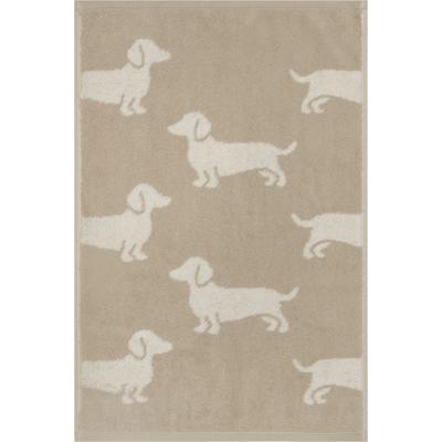 Cawö Cawo We love Dogs gemustert 6246 Badlaken 80x150 natur/beige