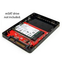 StarTech.com 2,5 inch SATA naar Mini SATA SSD Adapter Behuizing - thumbnail