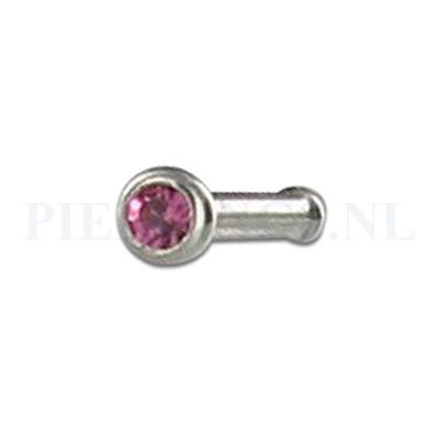 Neusstud licht roze