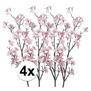 4x Appelbloesem roze kunstbloemen 104 cm