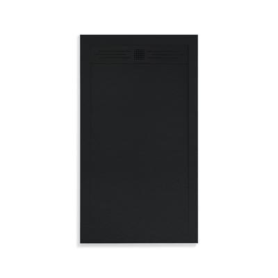 Douchebak Boss & Wessing Veroni Elite 140x90 cm Composietsteen Mat Zwart Boss & Wessing