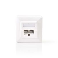 Nedis Netwerk Wanddoos | 2 poort(en) | CAT5e | Female | Wit | 1 stuks - CCGP89150IV CCGP89150IV