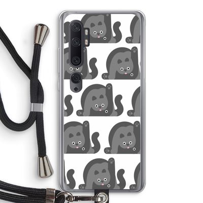 Cats: Xiaomi Mi Note 10 Transparant Hoesje met koord