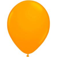 Feest Ballonen - neon oranje - 8x stuks - 25 cm - versiering/feestartikelen