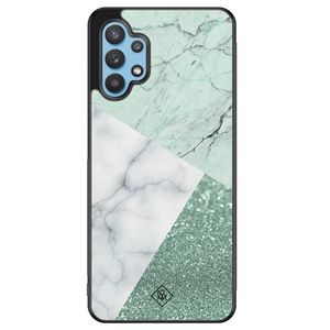 Samsung Galaxy A32 5G hoesje - Minty marmer collage
