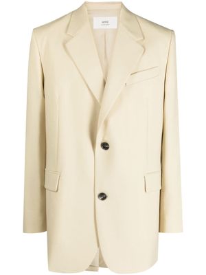 AMI Paris Blazer met enkele rij knopen - Geel