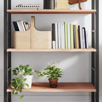 Wandschap 100x50x2 cm onbehandeld massief eikenhout Wandschap 100x50x2 cm onbehandeld massief eikenhout