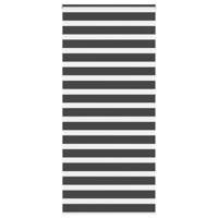 VidaXL Zebra rolgordijn 105x200 cm stofbreedte 100,9 cm zwart