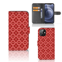 iPhone 12 | 12 Pro (6.1") Telefoon Hoesje Batik Rood