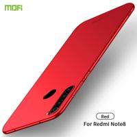 Voor Xiaomi RedMi Note8 MOFI Frosted PC ultradun hard case (rood)