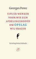Tips en wenken voor wie zijn afdelingschef om opslag wil vragen - Georges Perec - ebook