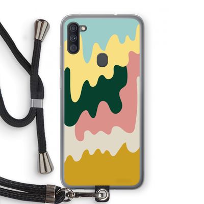 Baar B: Samsung Galaxy A11 Transparant Hoesje met koord