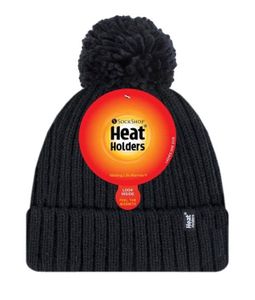 Heat Holders Ladies pom pom hat arden black one size (1 st)