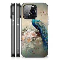 Dierenprint Telefoonhoesje voor iPhone 14 Pro Vintage Pauwen