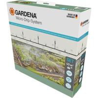 GARDENA micro-drip-bewatering moestuin/bloembed set (60 m²) druppelaar (zwart/grijs)