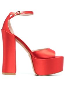 Stuart Weitzman sandales Skyhigh 145 mm à plateforme - Rouge