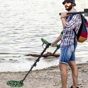 Professionele Metaaldetector Licht Gouddetector met 5 Modi Gouddetector Waterdicht met 26 cm Zoekspoel voor Kinderen/Volwassenen