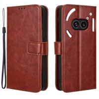 Nothing Phone (2a) Wallet Case met Magnetische Sluiting - Bruin