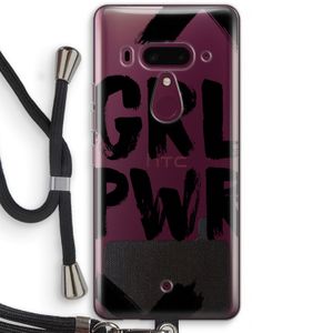 Girl Power #2: HTC U12+ Transparant Hoesje met koord